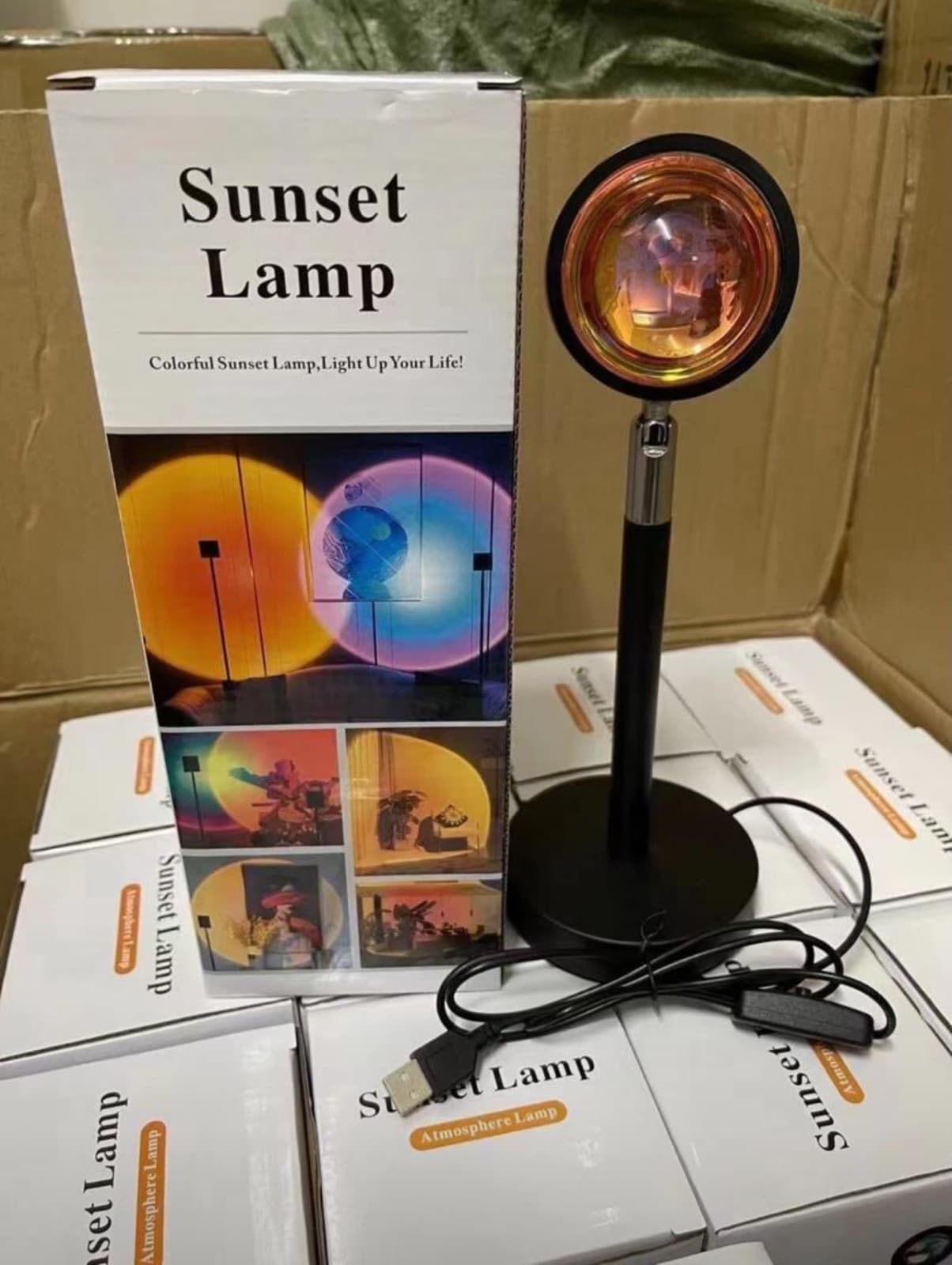 GoldenHour Sunset Lamp — Golden hour on demand, every single evening